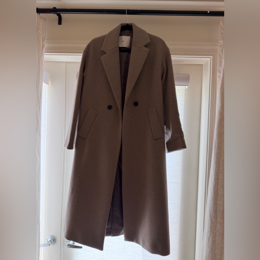 Mango Beige Wool Blend Coat
